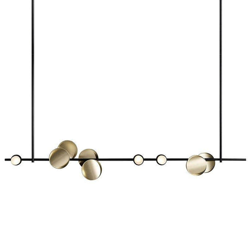 Suspension design à LED avec tuile en métal style Shining
