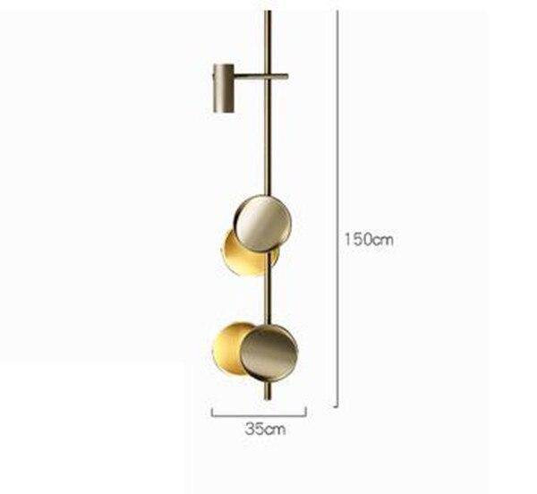 Suspension design à LED avec tuile en métal style Shining - vue 8 sur 9