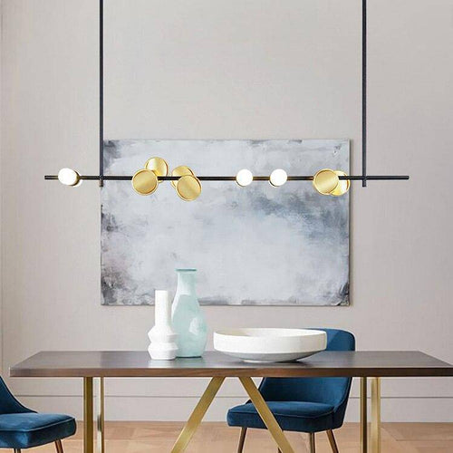 Suspension design à LED avec tuile en métal style Shining