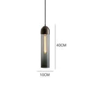 Suspension design LED cylindrique en verre coloré Hang