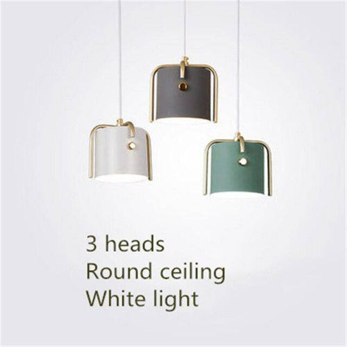 Suspension design à LED abat-jour métal coloré Kitchen