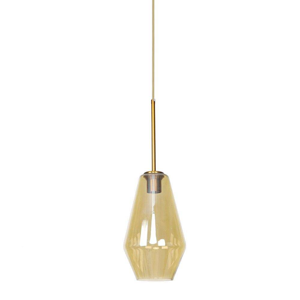 Suspension design LED avec abat-jour en verre style Edison - vue 5 sur 4