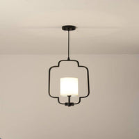 Suspension design LED en métal aux formes style Art