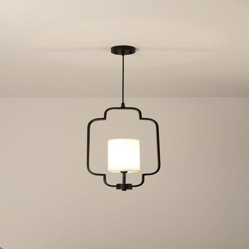 Suspension design LED en métal aux formes style Art
