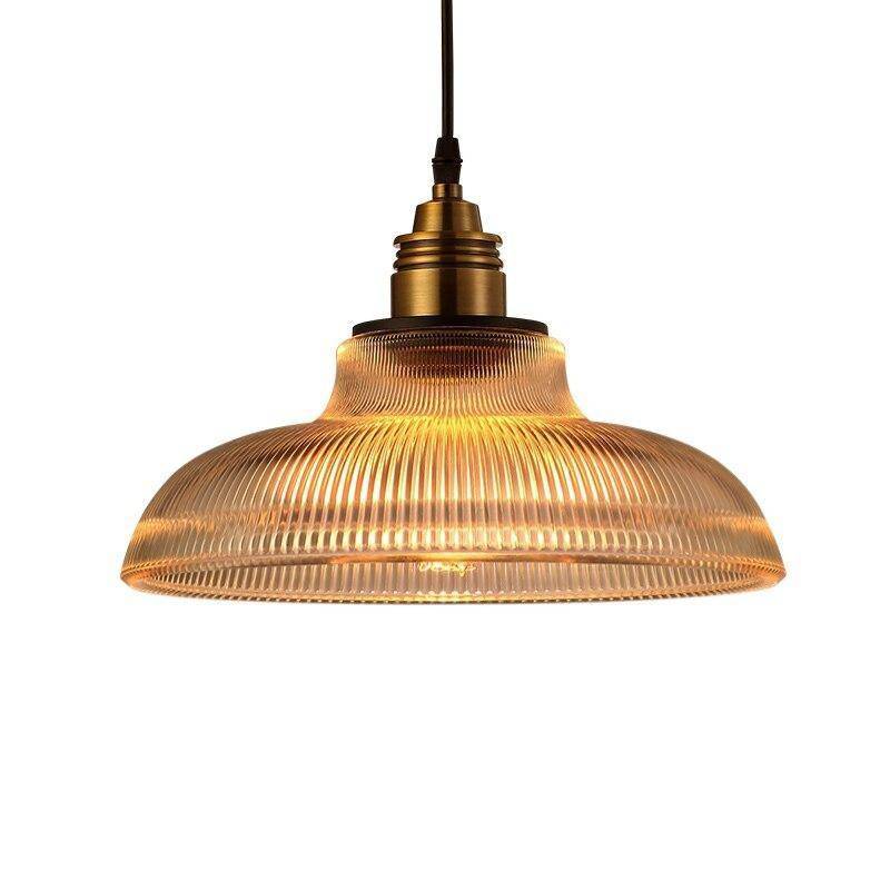 Suspension design LED avec abat-jour arrondi style rétro Tequio - vue 4 sur 3