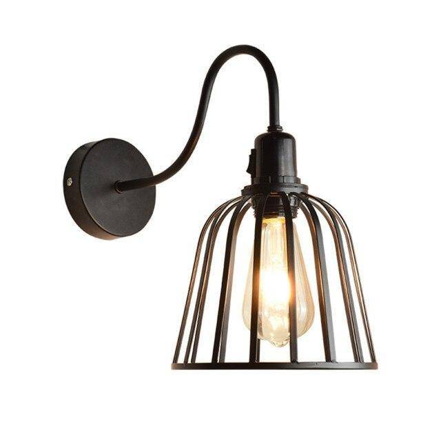 Suspension rétro LED style cage en métal Hang - vue 4 sur 8