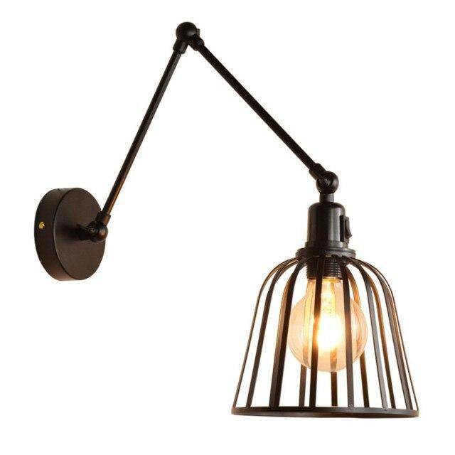 Suspension rétro LED style cage en métal Hang - vue 5 sur 8