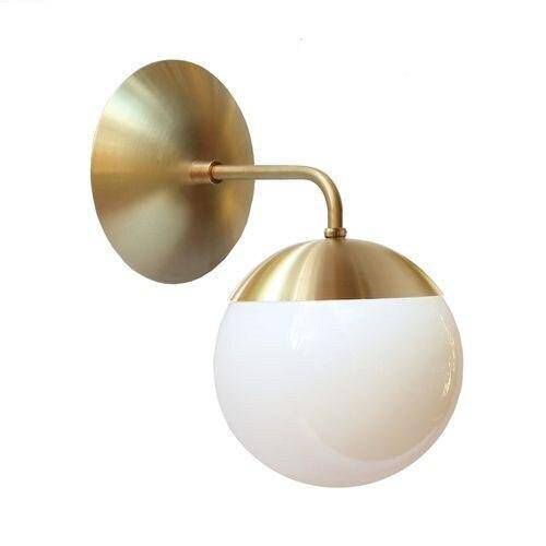 Applique murale moderne LED en métal avec boule en verre Light - vue 4 sur 9