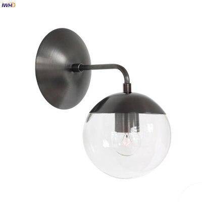 Applique murale moderne LED en métal avec boule en verre Light - vue 6 sur 9