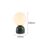 Lampe de bureau ou chevet à LED avec support façon marbre