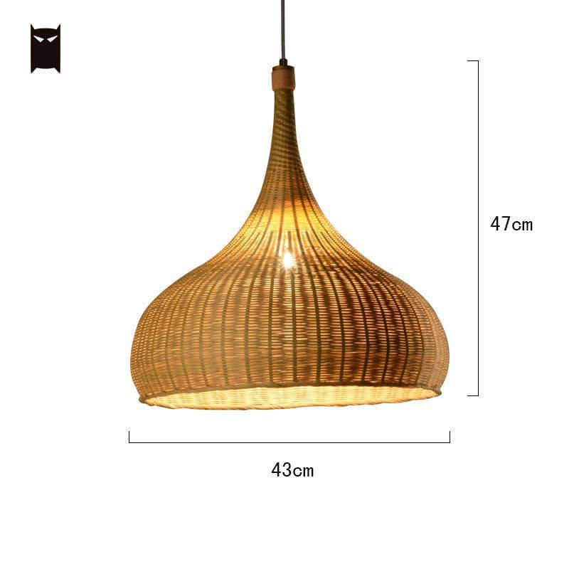 Suspension en bambou rustique arrondie Delicate - vue 6 sur 5