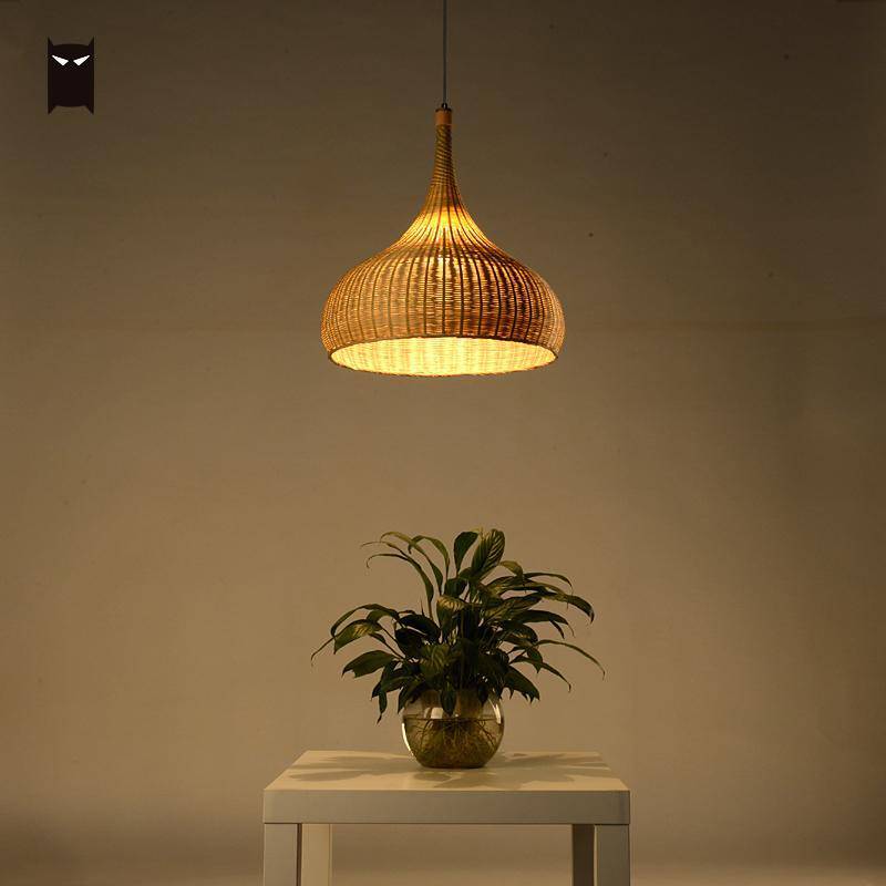 Suspension en bambou rustique arrondie Delicate - vue 3 sur 5