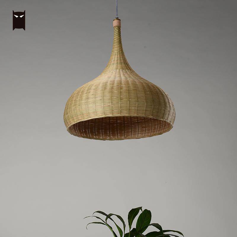 Suspension en bambou rustique arrondie Delicate - vue 4 sur 5