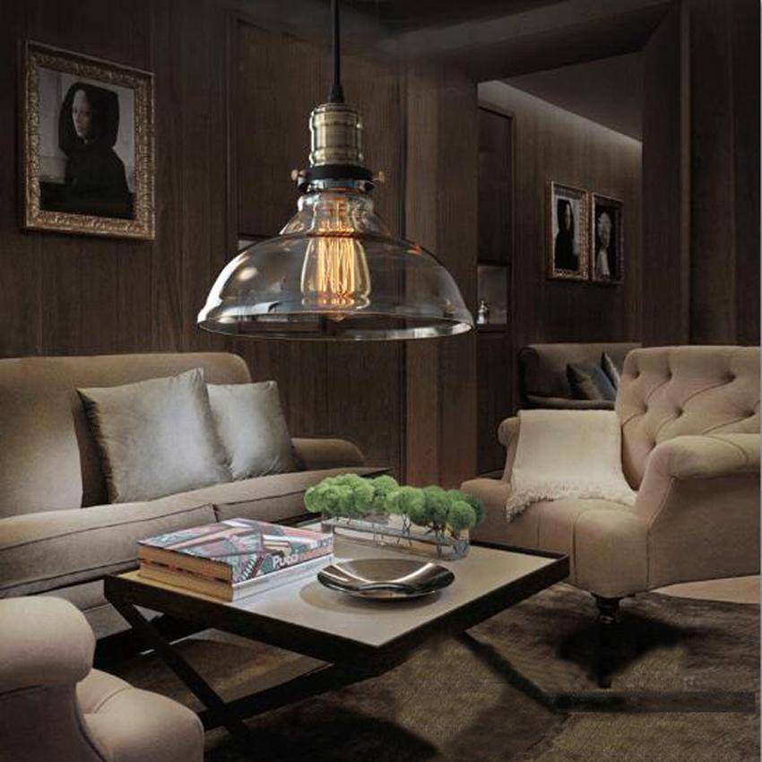 Suspension design en verre vintage retro Countryside - vue 5 sur 7
