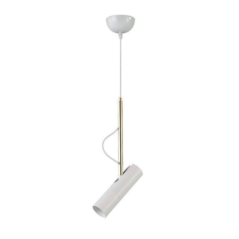 Suspension design LED cylindrique en métal style Hang - vue 4 sur 7