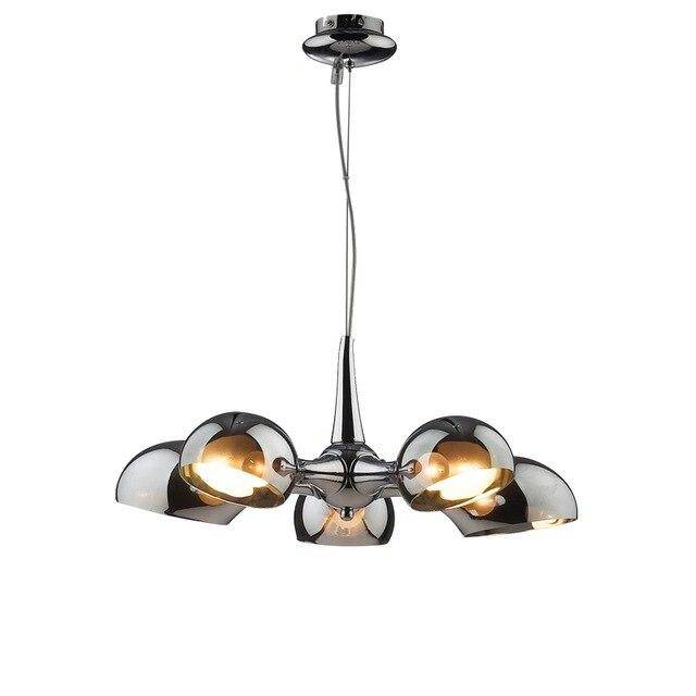 Suspension design LED avec abat-jour arrondi en verre Rui - vue 4 sur 3
