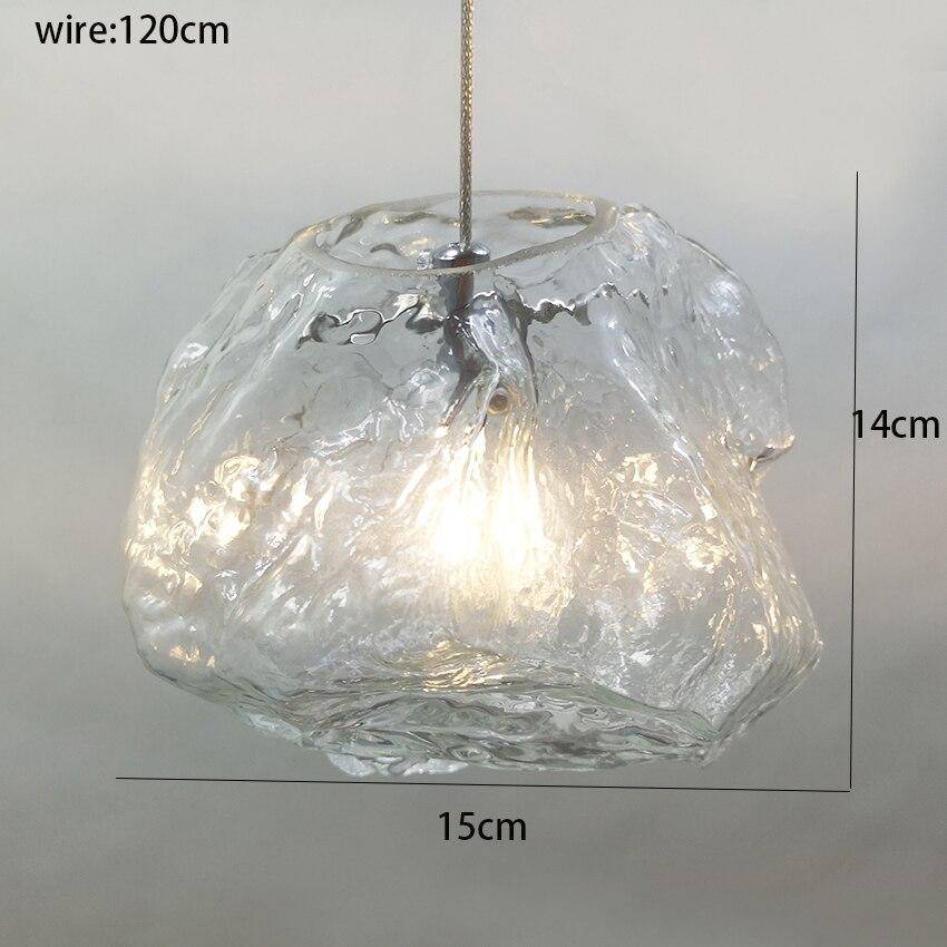 Suspension style glaçon en verre - vue 6 sur 6