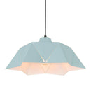 Suspension rétro à LED abat-jour avec triangles en métal Vintage