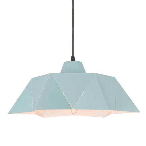 Suspension rétro à LED abat-jour avec triangles en métal Vintage