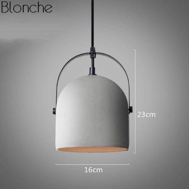 Suspension design LED arrondie en ciment style terrazzo - vue 4 sur 5