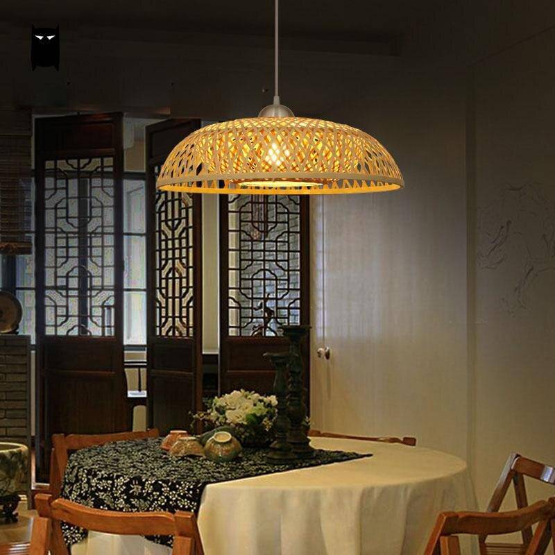Suspension en bambou design Wicker - vue 5 sur 6