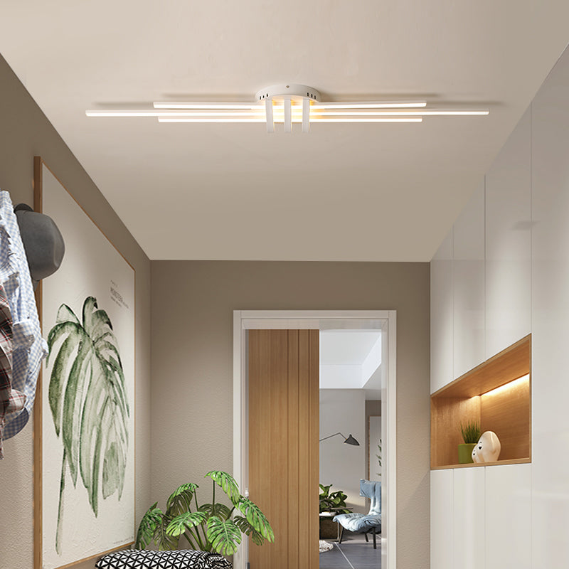 Plafonnier design LED avec 3 barres lumineuses Arden - vue 5 sur 7