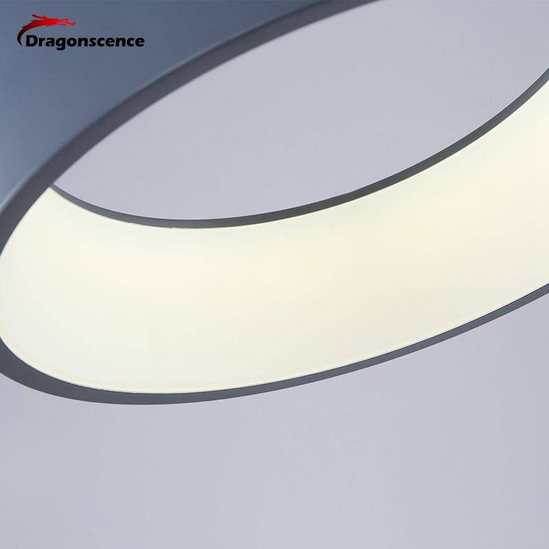 Lustre design anneau en aluminium à LED Pendant - vue 5 sur 6