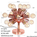 Lampe à poser design à LED rose gold avec plusieurs ampoules Creative