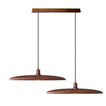 Suspension design à LED avec abat-jours en bois style Nordic - vue 10 sur 20