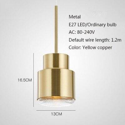 Personnalité nordique lampes suspendues à tête unique E27 lampes à pendentif LED pour salon chambre salle de bains allée restaurant chambre d'hôtel - vue 4 sur 13