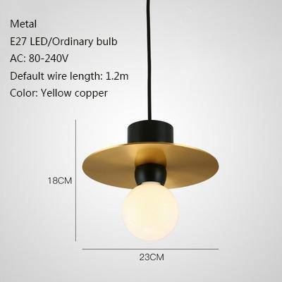 Personnalité nordique lampes suspendues à tête unique E27 lampes à pendentif LED pour salon chambre salle de bains allée restaurant chambre d'hôtel - vue 3 sur 13