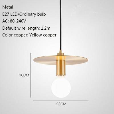 Personnalité nordique lampes suspendues à tête unique E27 lampes à pendentif LED pour salon chambre salle de bains allée restaurant chambre d'hôtel - vue 12 sur 13