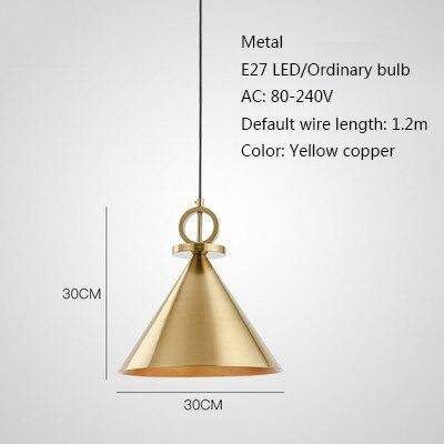 Personnalité nordique lampes suspendues à tête unique E27 lampes à pendentif LED pour salon chambre salle de bains allée restaurant chambre d'hôtel - vue 8 sur 13