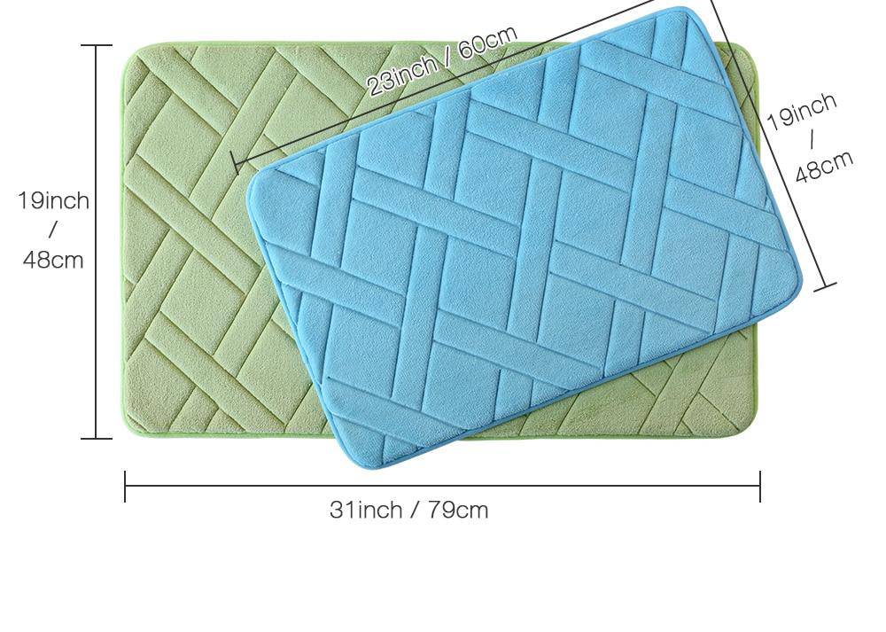 Tapis de bain rectangle coloré haute qualité Bath - vue 8 sur 11