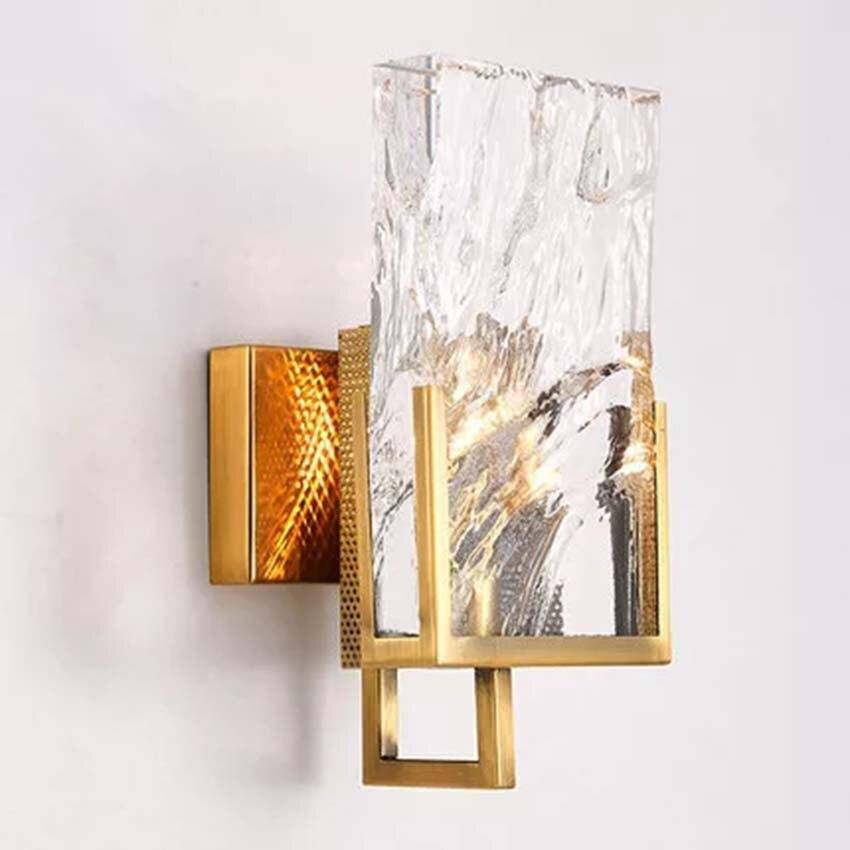 Applique murale design LED dorée avec verre cristal Luxury - vue 6 sur 6