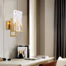 Applique murale design LED dorée avec verre cristal Luxury