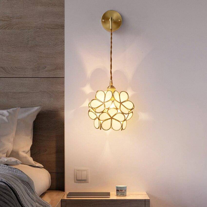 Applique murale design LED avec plusieurs trèfles en verre et métal - vue 3 sur 10