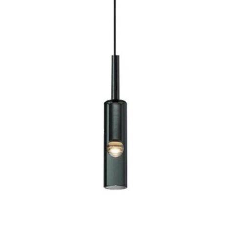 Suspension design à LED cylindrique en verre cristal Fly - vue 5 sur 6
