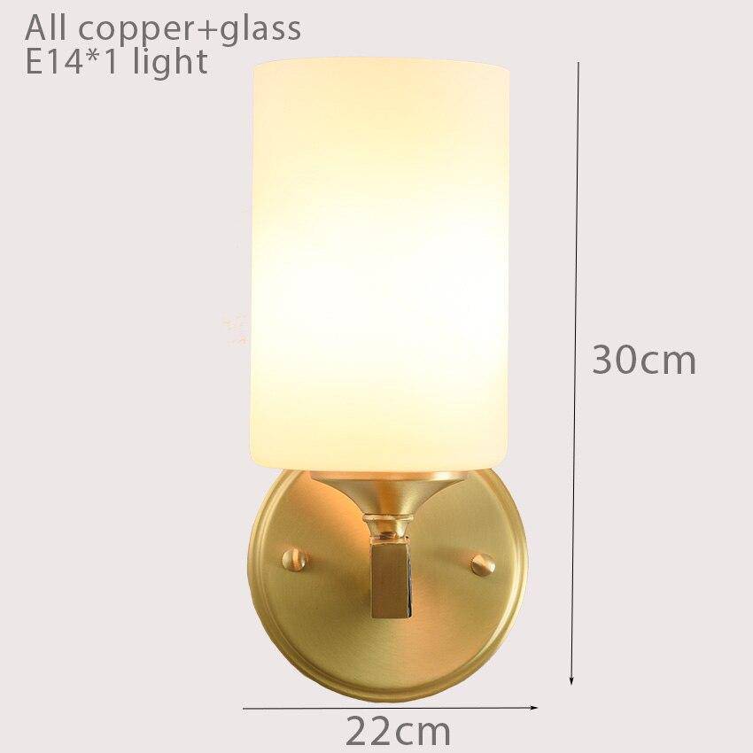 Applique murale doré avec abat-jour cylindrique en verre Indoor - vue 5 sur 5