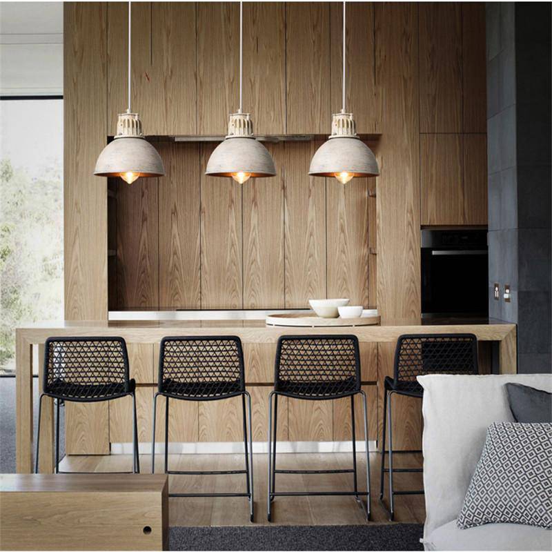Suspension retro demi boule style industrielle - vue 5 sur 7
