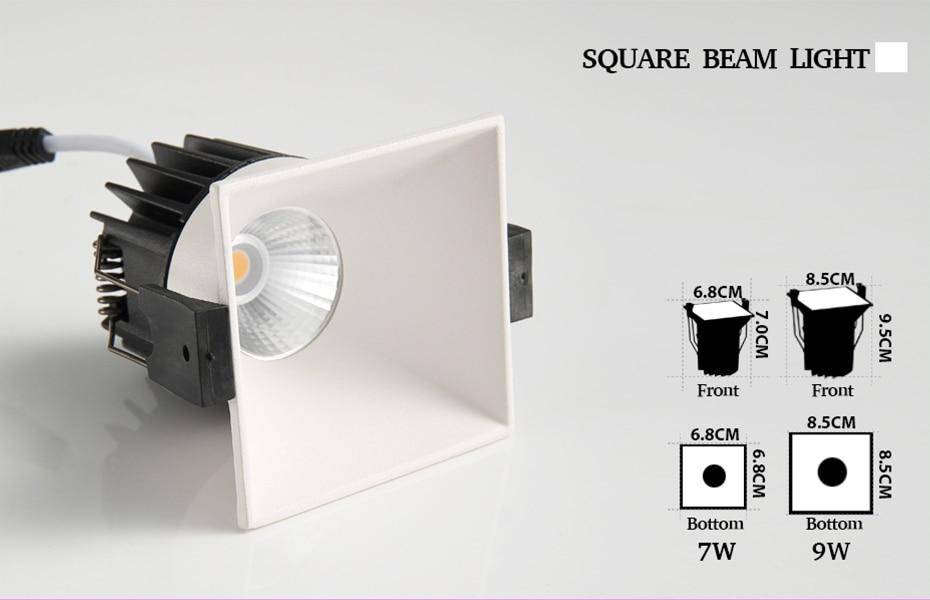 Spot encastré moderne avec plusieurs formes à LED - vue 5 sur 8