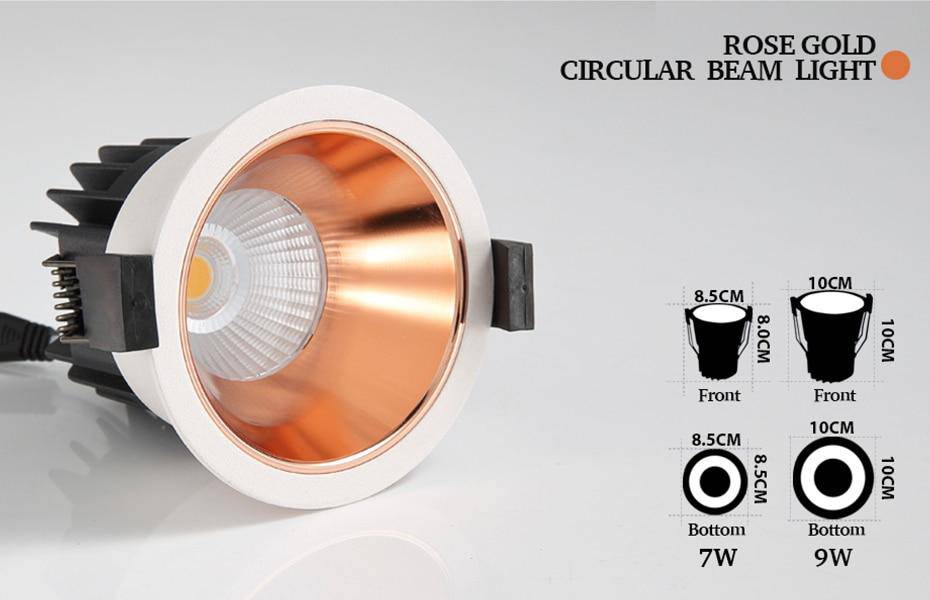 Spot encastré moderne avec plusieurs formes à LED - vue 7 sur 8