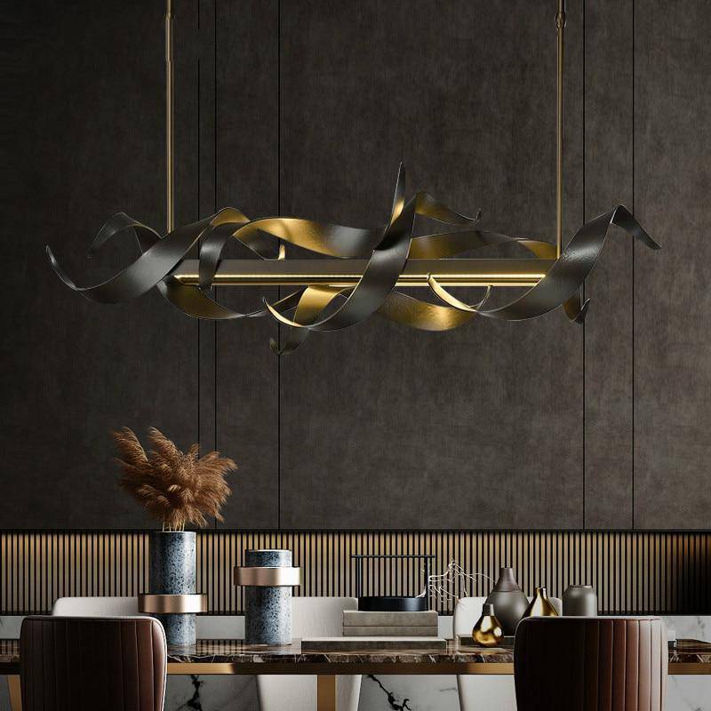 Lustre design à LED moderne Luxury en métal