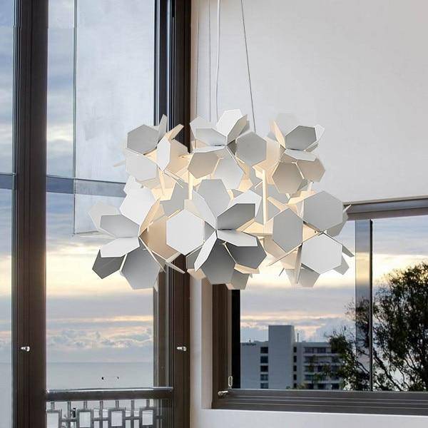 Lustre design à LED avec plaques plates Novel - vue 3 sur 7