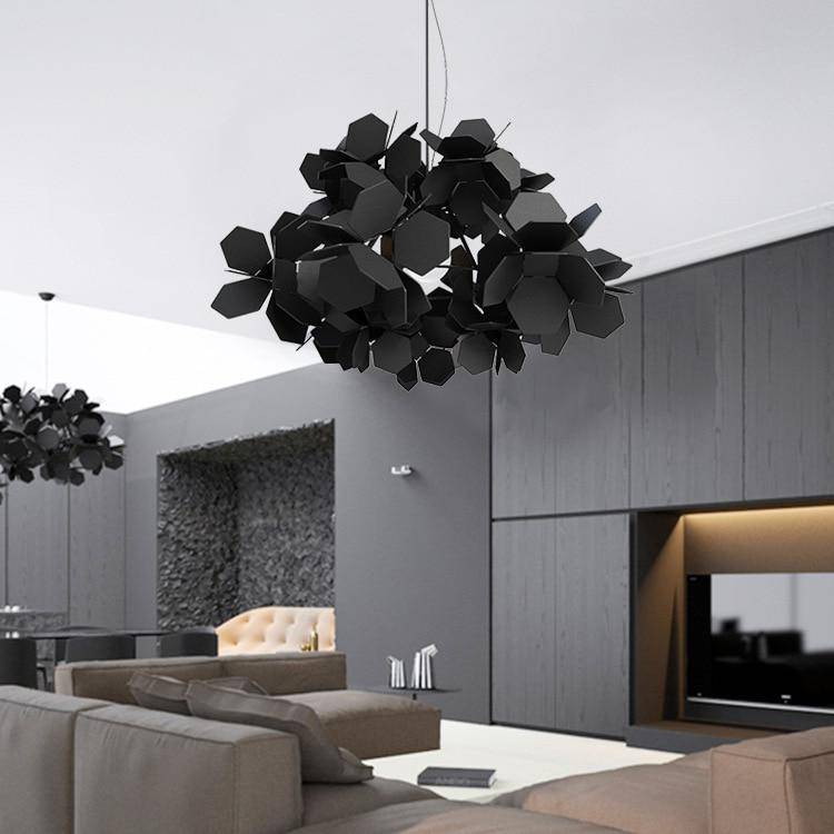 Lustre design à LED avec plaques plates Novel - vue 5 sur 7