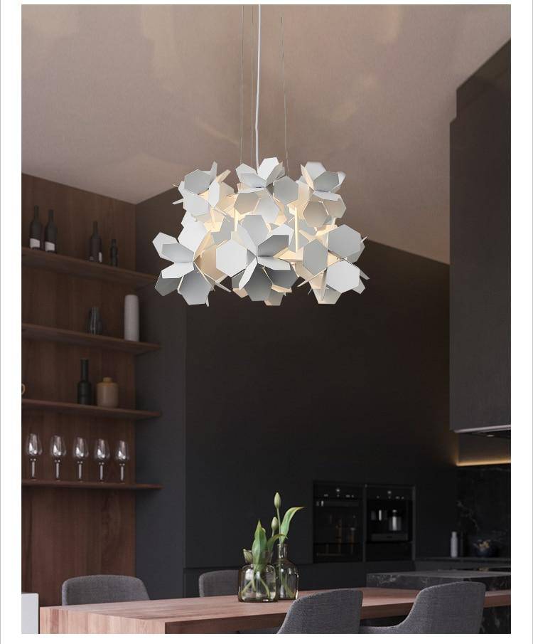 Lustre design à LED avec plaques plates Novel - vue 6 sur 7