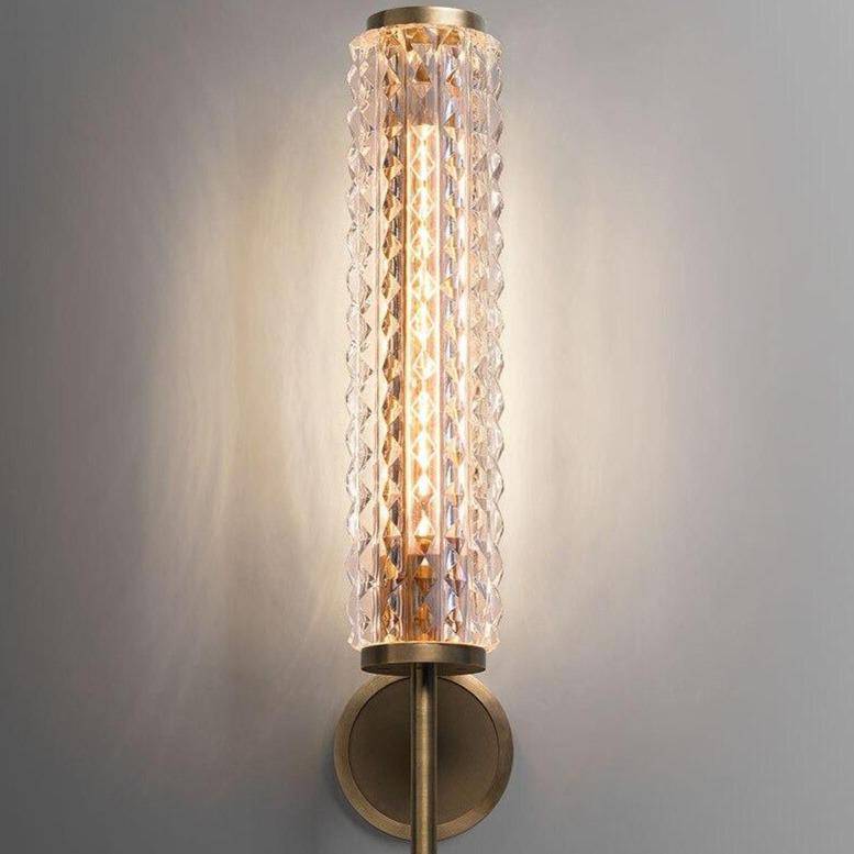 Applique murale design à LED avec cylindre en verre Luxury - vue 3 sur 4