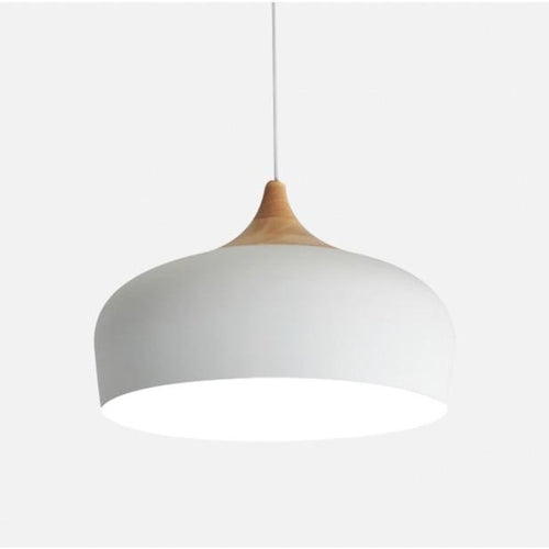 Suspension moderne en bois et métal Elina