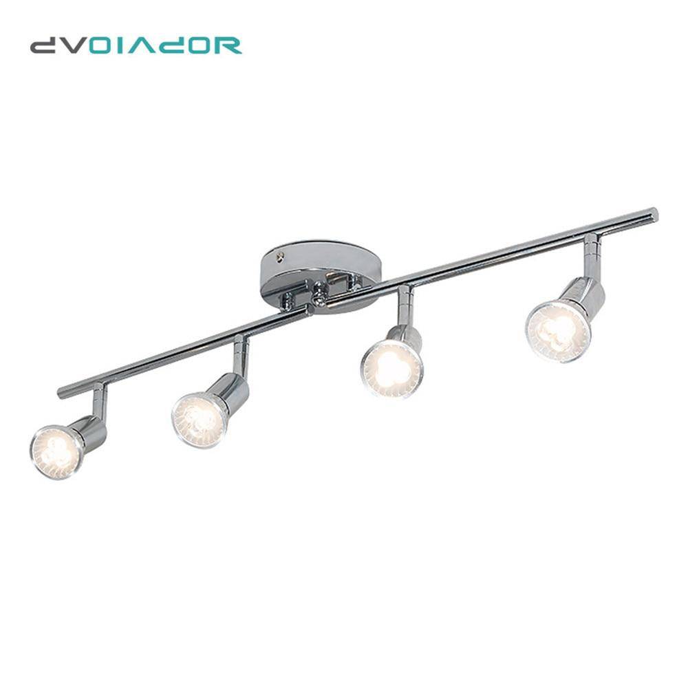 Plafonnier chromé barres à spots LED Spotlight - vue 4 sur 7