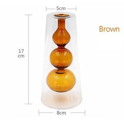 Vase en verre design aux couleurs style Creative - vue 5 sur 9